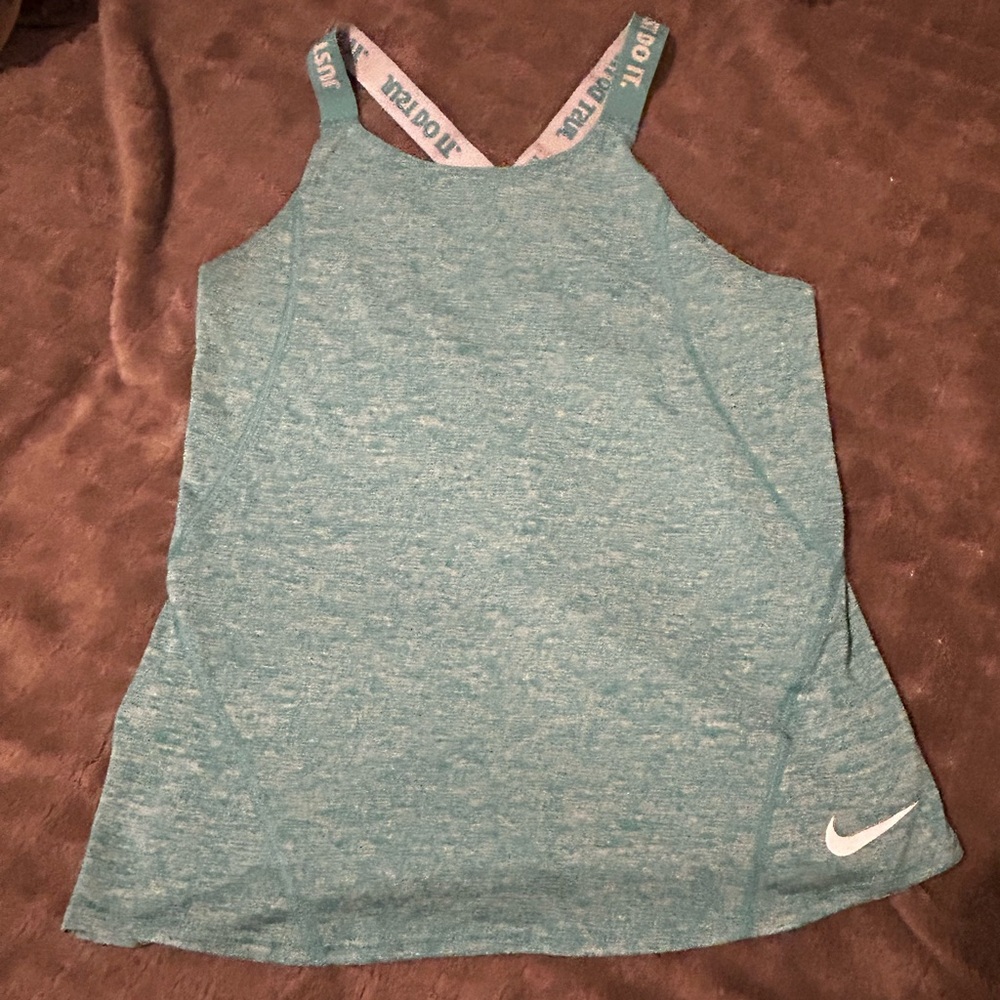 Nike Kids Heathered Blue Tank Top